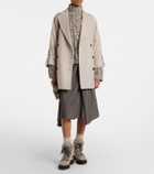 Brunello Cucinelli Shearling-lined suede lace-up boots