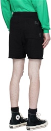 Izzue Black Embroidered Shorts