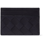 Bottega Veneta - Intrecciato Leather Cardholder - Blue