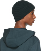 Z Zegna Green Logo Cashmere Beanie