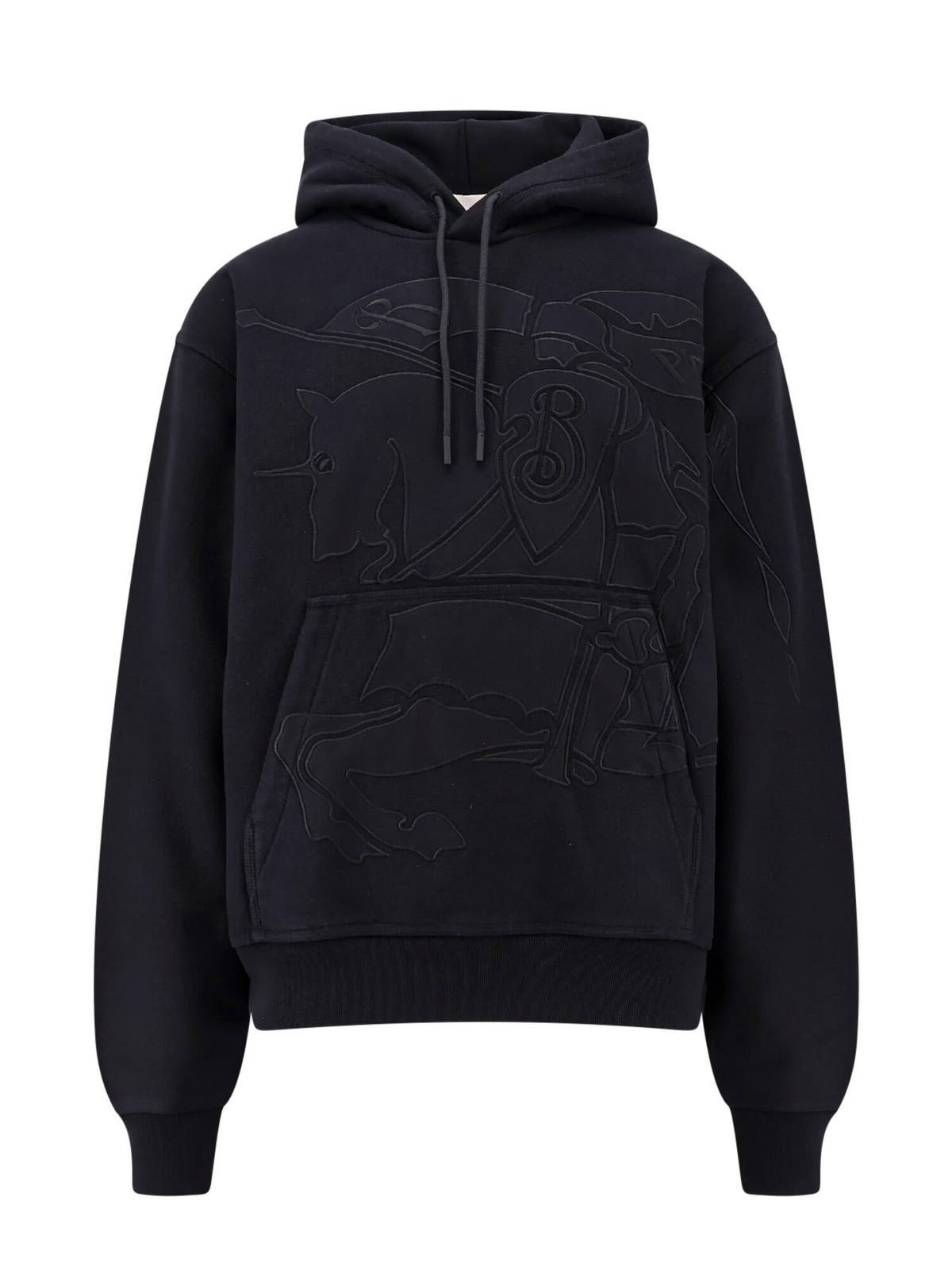 BURBERRY samuel sweatshirt with check hood Black Burberry