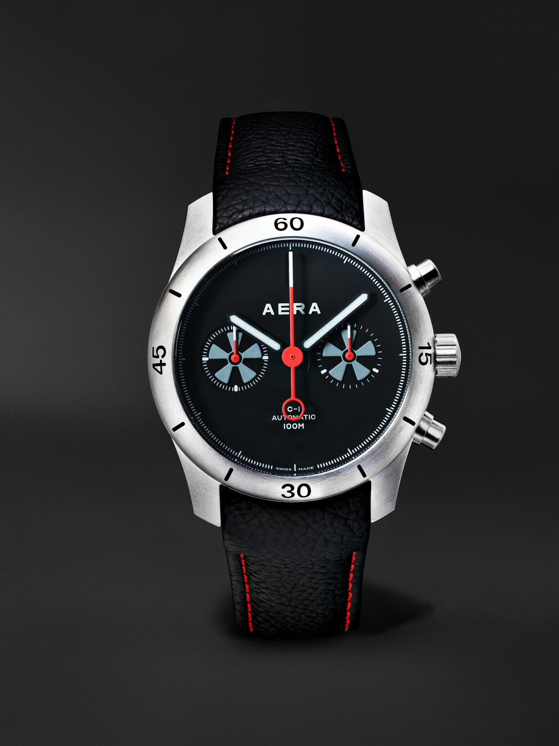 Aera - C-1 Rennsport Limited Edition Automatic Chronograph Stainless Steel Watch