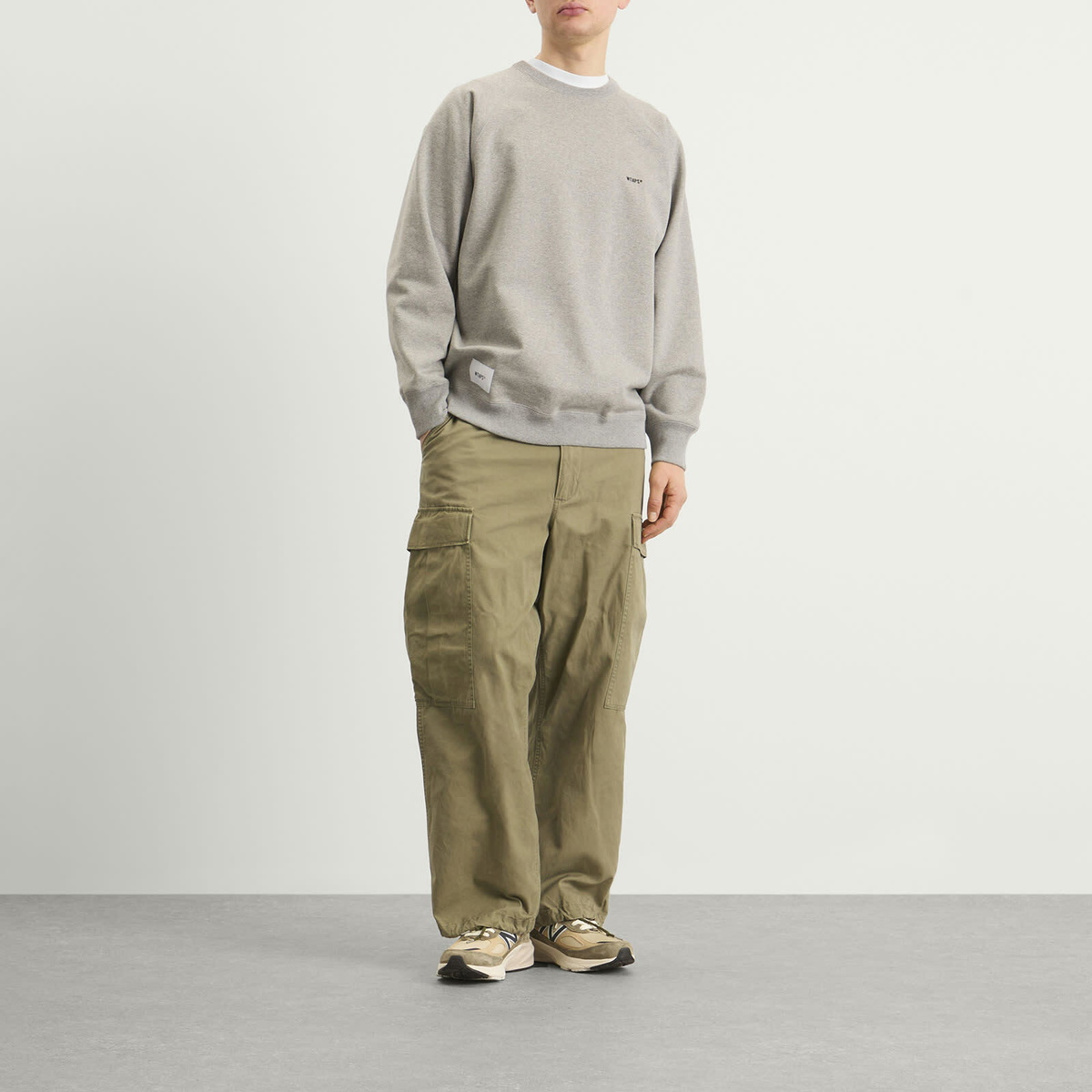 WTAPS Men's Sign Logo Sweatshirt in Gray