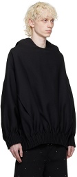 Valentino Black Pinched Seam Sweatshirt