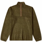 Nanamica Men's Snap Fleece Jacket in Khaki