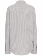 AMI PARIS Adc Striped Cotton Oxford Shirt