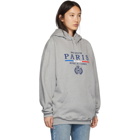 Balenciaga Grey Paris Flag hoodie
