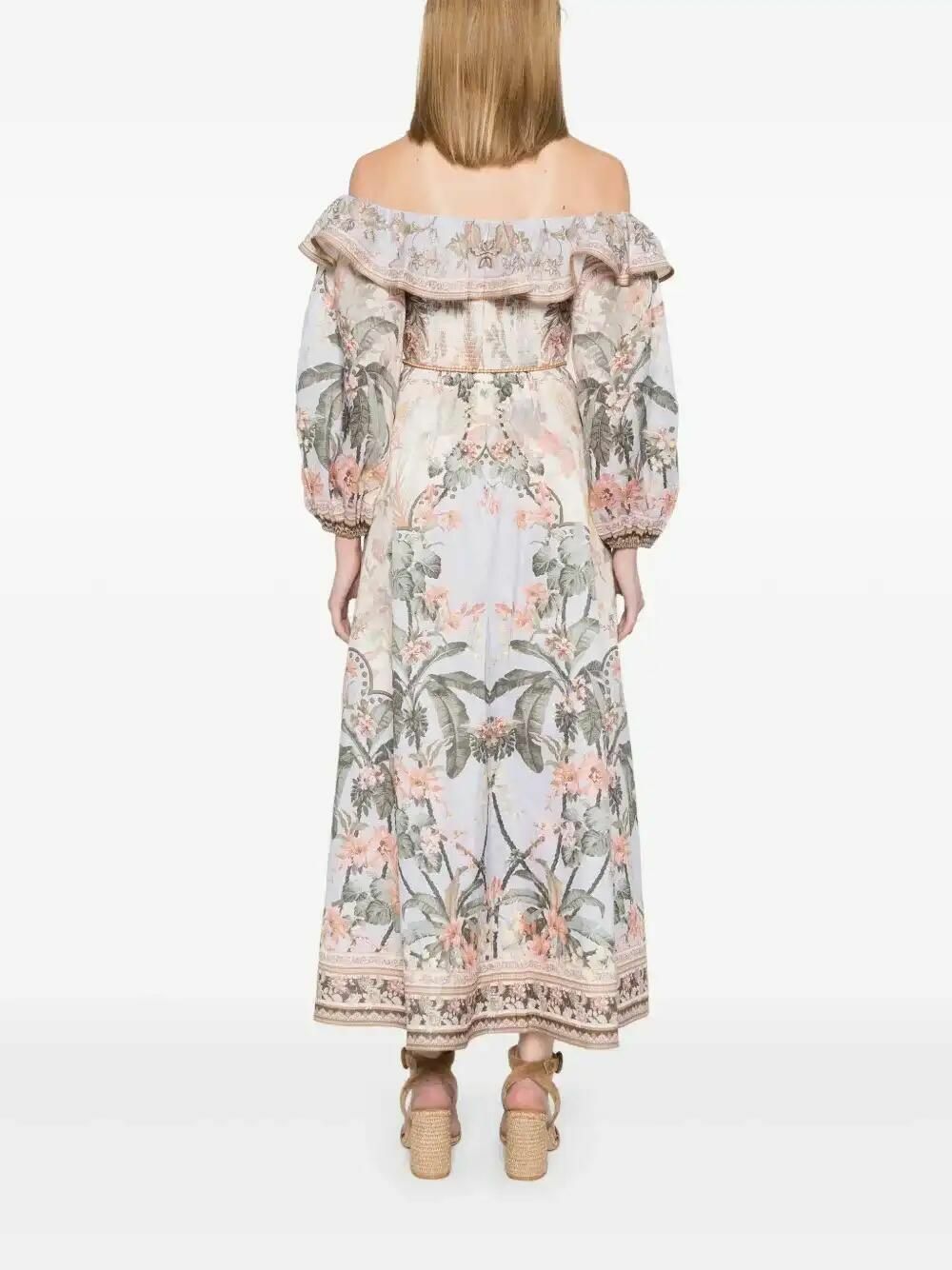 ZIMMERMANN Wylie Midi Dress Zimmermann