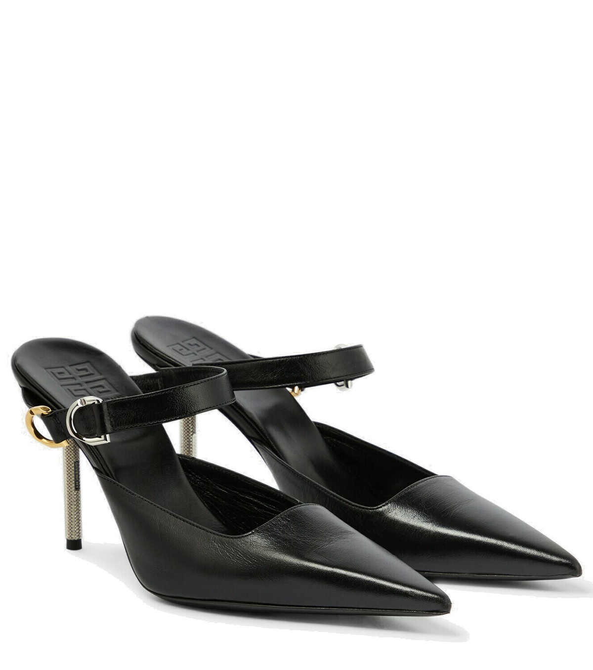 Givenchy 'tie heel' mules, pink & white, 37 main image 0