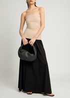 BY Malene Birger Marciella Strapless Stretch-cotton Maxi Dress Black