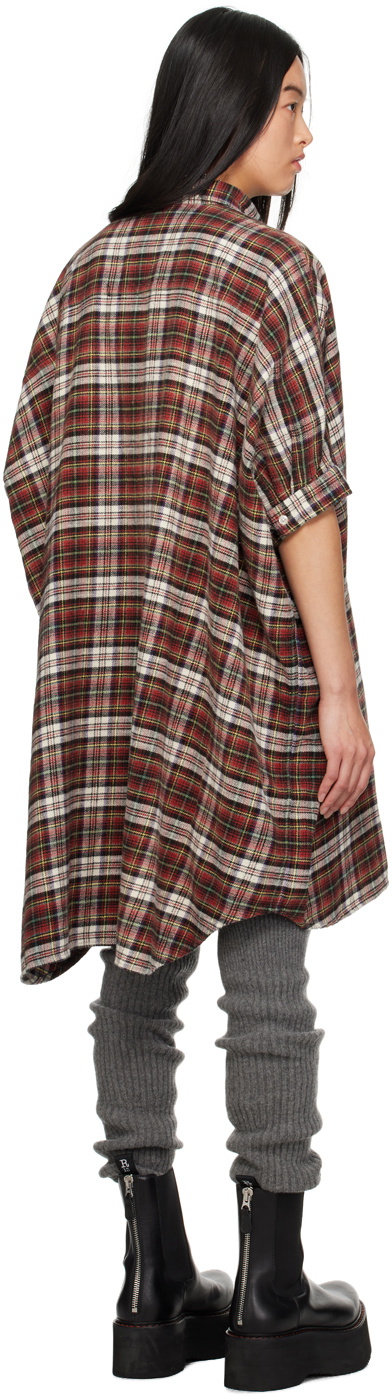 R13 Red Oversized Minidress