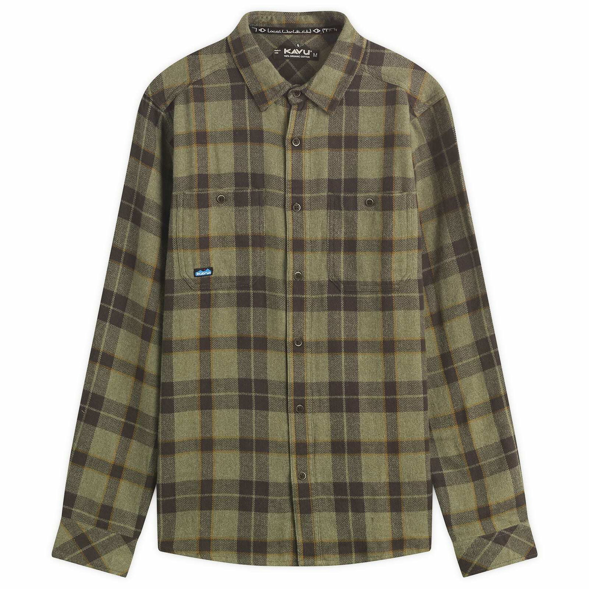 KAVU Men's Big Joe Shirt in Green Ravine
