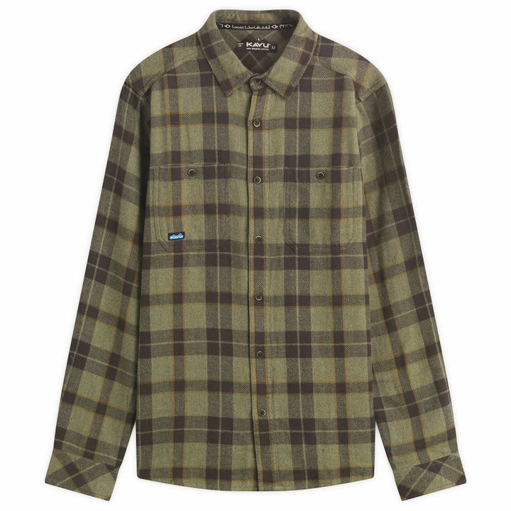 Photo: KAVU Men's Big Joe Shirt in Green Ravine