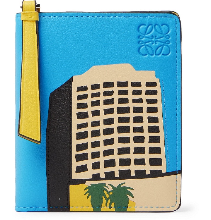 Photo: Loewe - Ken Price L.A. Printed Leather Coin Wallet - Blue