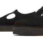 Clarks Originals Women's Trek Wedge T-Bar in Black Suede