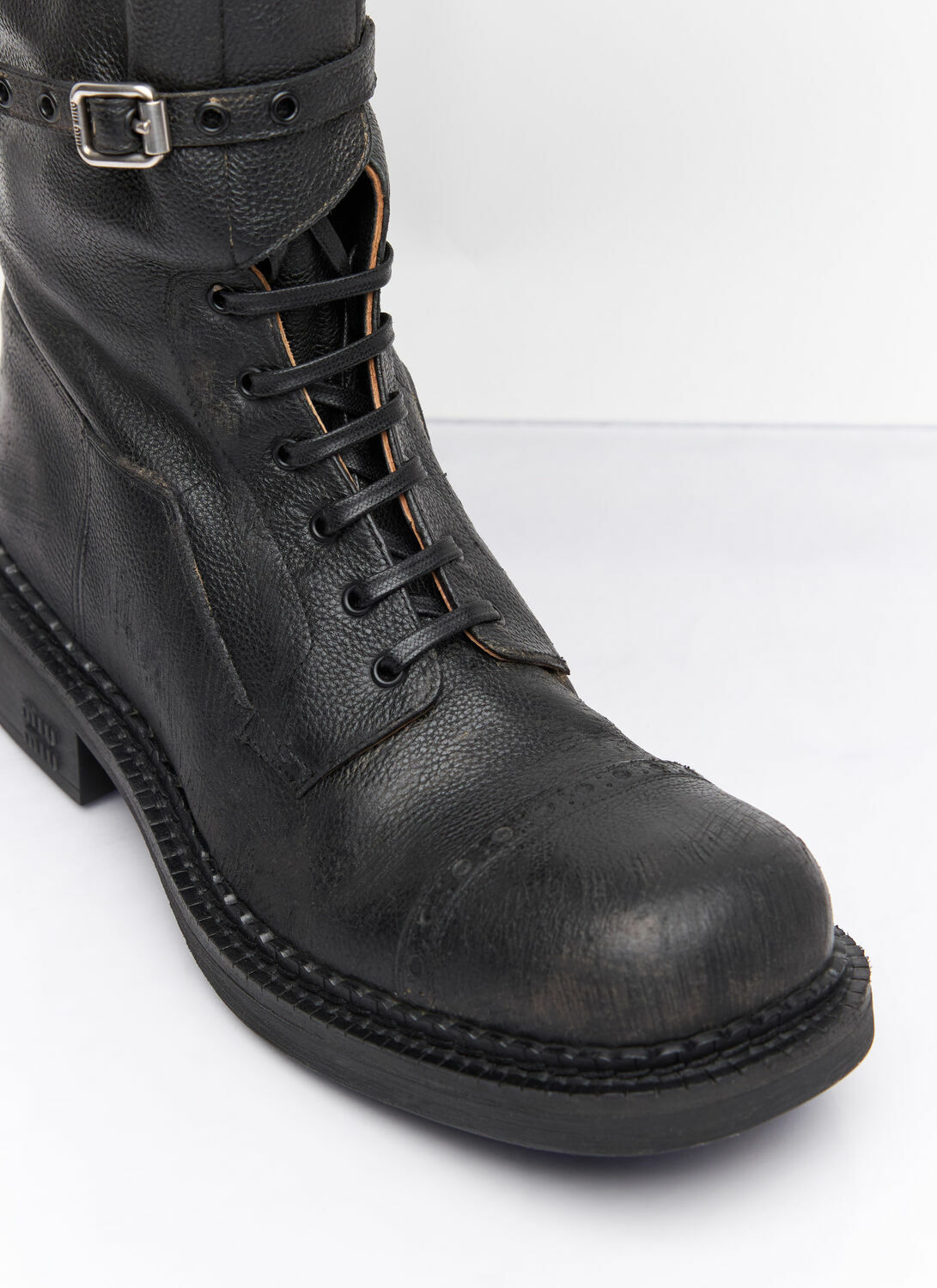 Miu Miu High Leather Boots