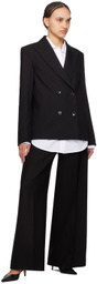 Teurn Studios Black Flat-Front Trousers