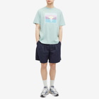 Maison Kitsuné Men's Sunset Postcard Comfort T-Shirt in Seafoam