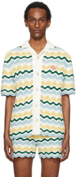 Casablanca Multicolor Wavy Bouclé Shirt