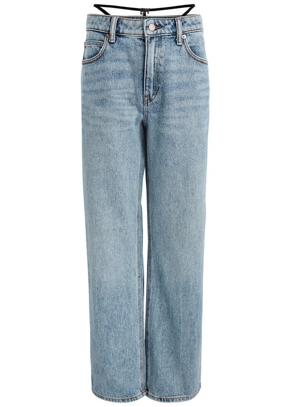 Photo: Alexanderwang.t Thong-effect Straight-leg Jeans Light Blue