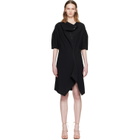LEMAIRE Black Soft Collar Tube Minidress