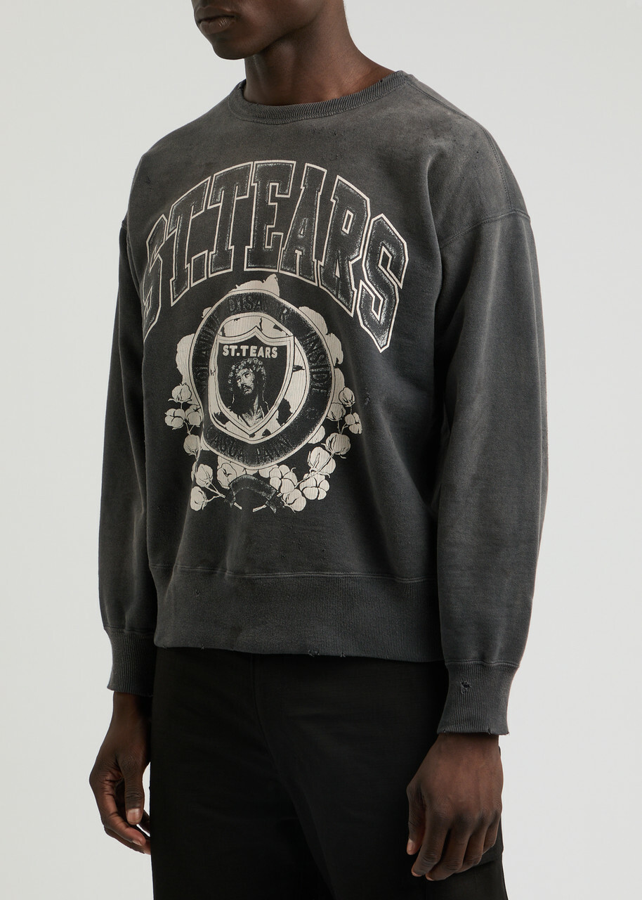 Saint Mxxxxxx DENIM TEARS CREW SWEAT M