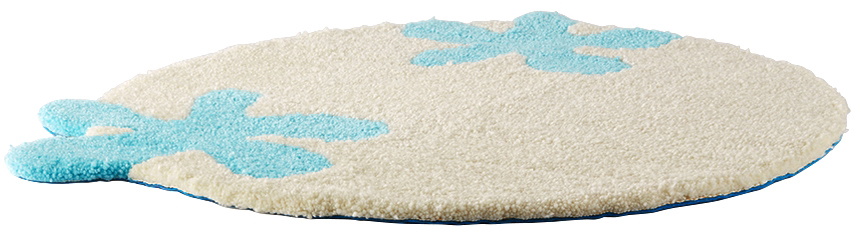 Rashelle Campbell SSENSE Exclusive White Moonlight Flubbers Rug