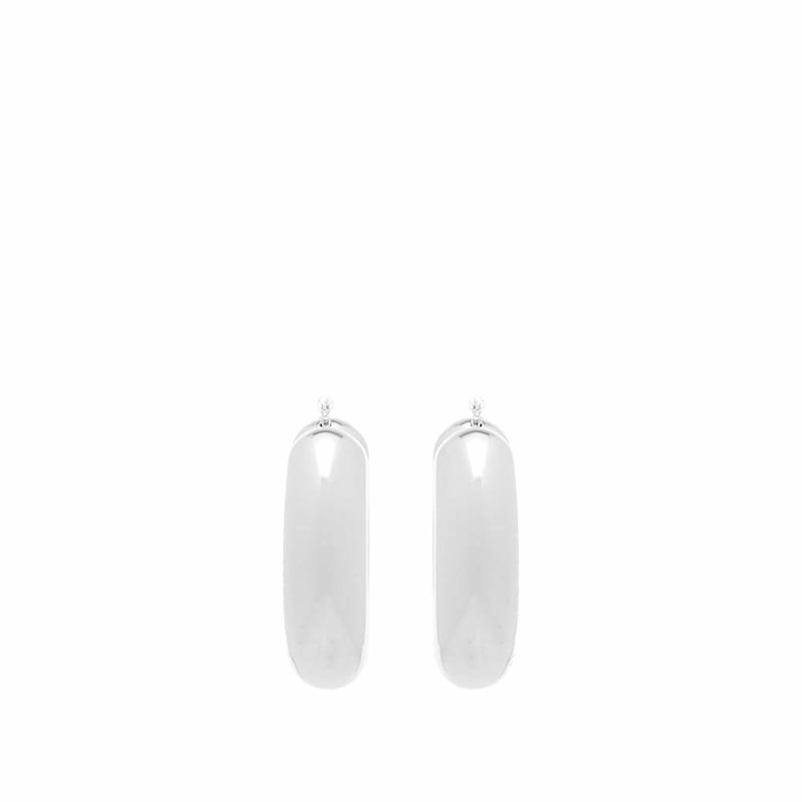 Photo: JW Anderson Women's Bumper Hoop Earrings in Silver