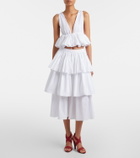 Alaïa Peplum cotton top