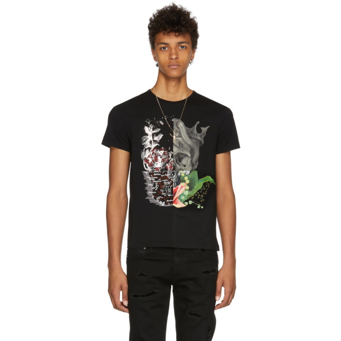 Photo: Alexander McQueen Black Patchwork Skull T-Shirt