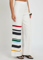 Cala DE LA Cruz Toya Striped Wide-leg Linen Trousers Stripe