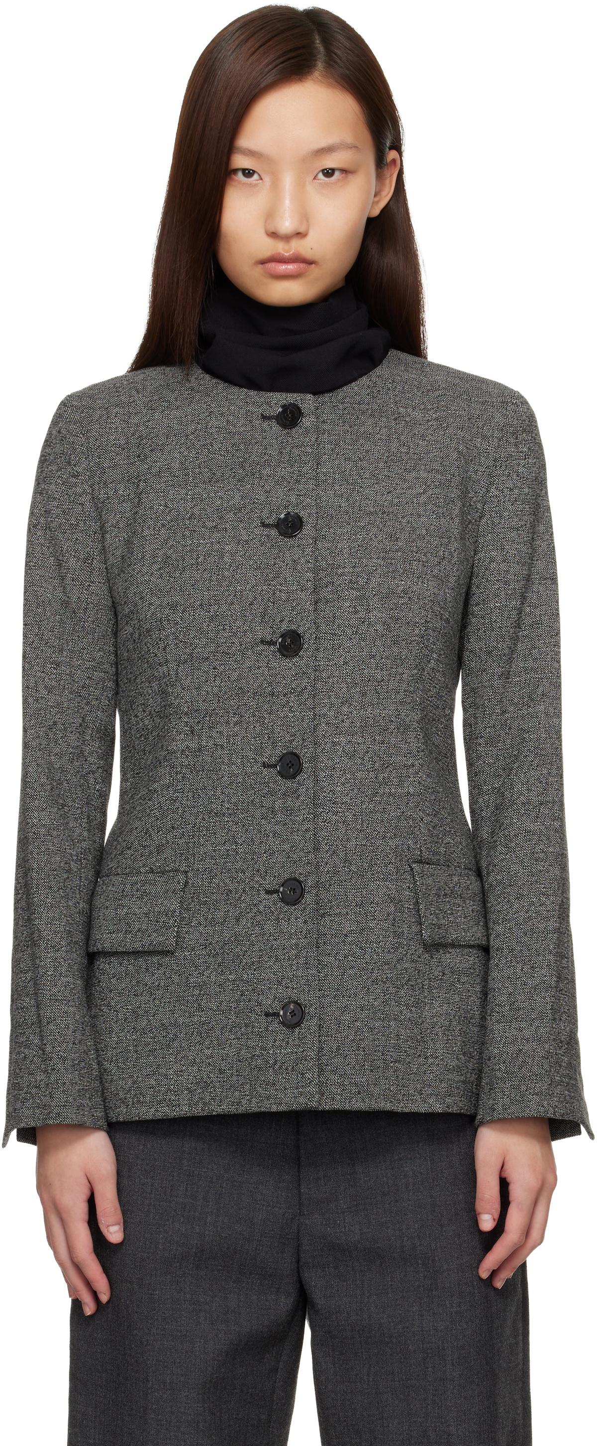 Proenza Schouler Gray Annemarie Blazer