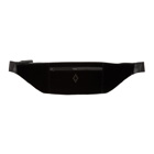 Marcelo Burlon County of Milan Black Velvet Cross Pouch