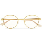 Gucci - Round-Frame Gold-Tone Sunglasses - Gold