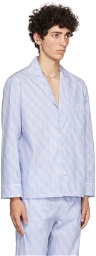 Georges Wendell Blue & Pink Logo Shirt