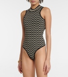 Dodo Bar Or Jacquard cutout bodysuit