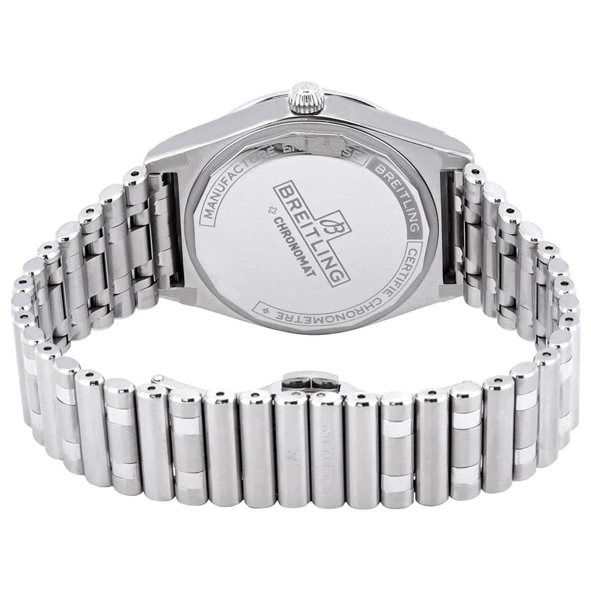 Breitling Chronomat Automatic Diamond White Mother of Pearl Dial Unisex Watch A10380101A4A1