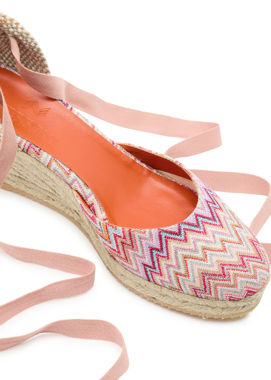 Missoni Eva 60 Zigzag Wedge Espadrilles Missoni