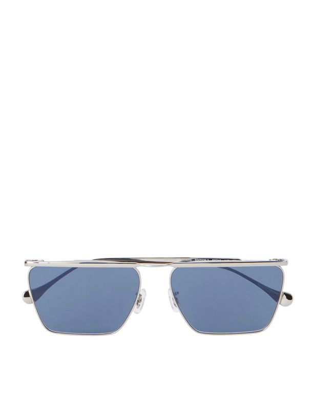 Photo: Oliver Peoples - Jil Sander Edition 2 Aviator-Style Silver-Tone Metal Sunglasses