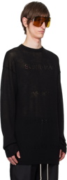 Rick Owens Black Oversize Sweater