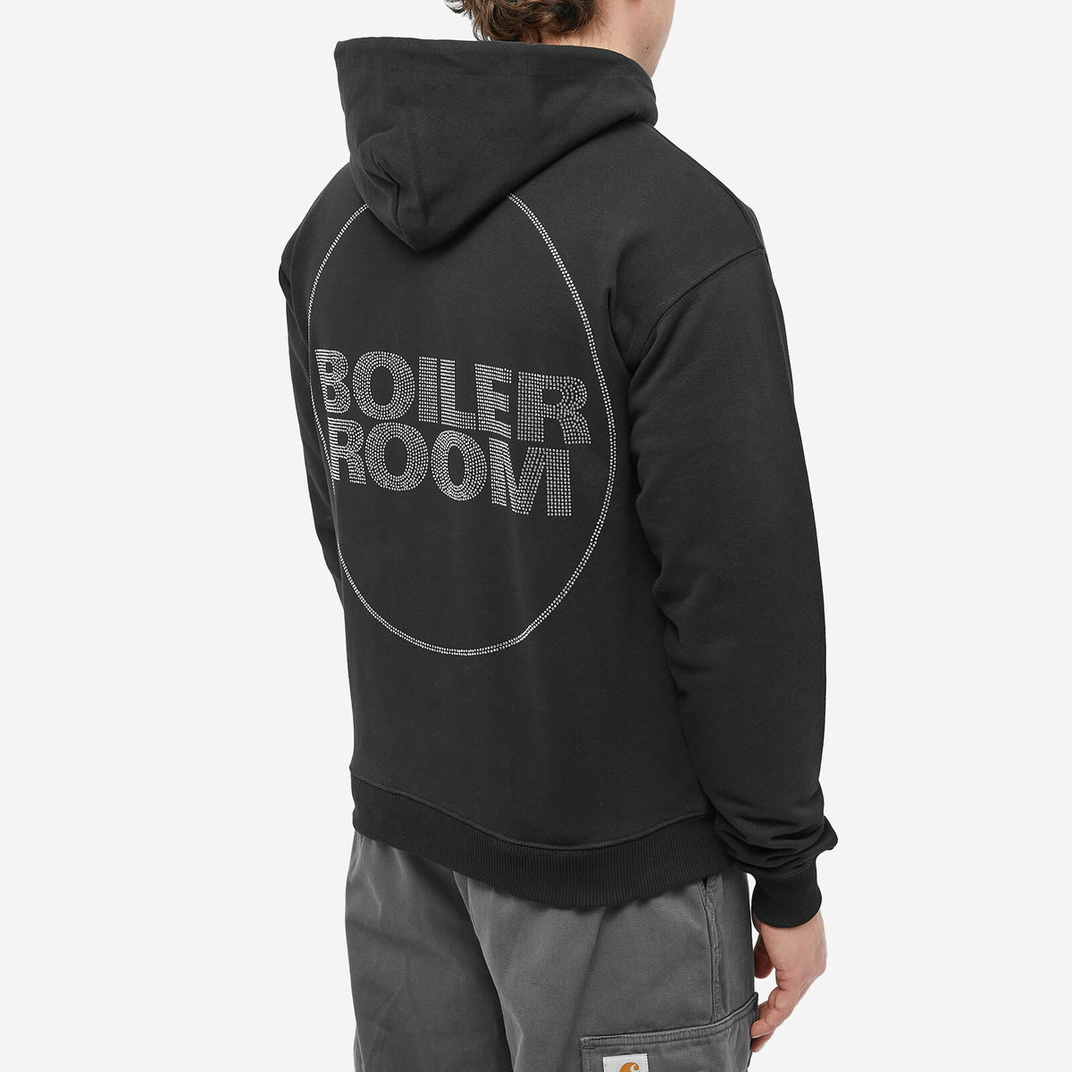 Boiler Room Men's Diamante Logo Hoodie in Black