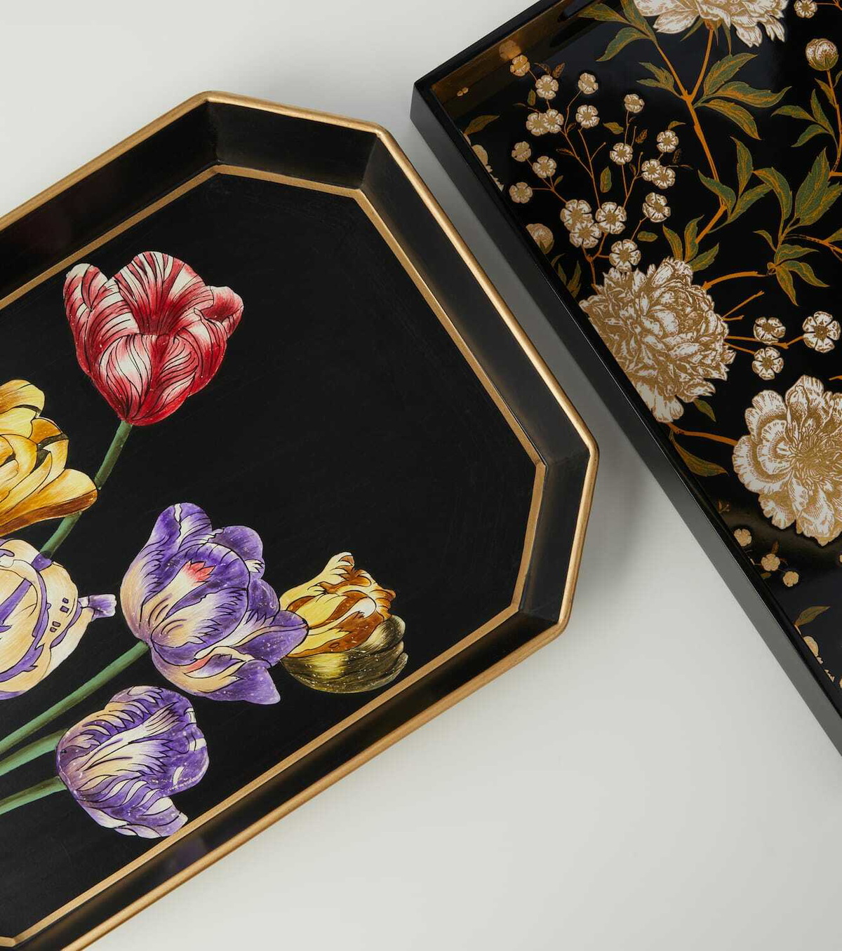 Les-Ottomans Flora iron tray