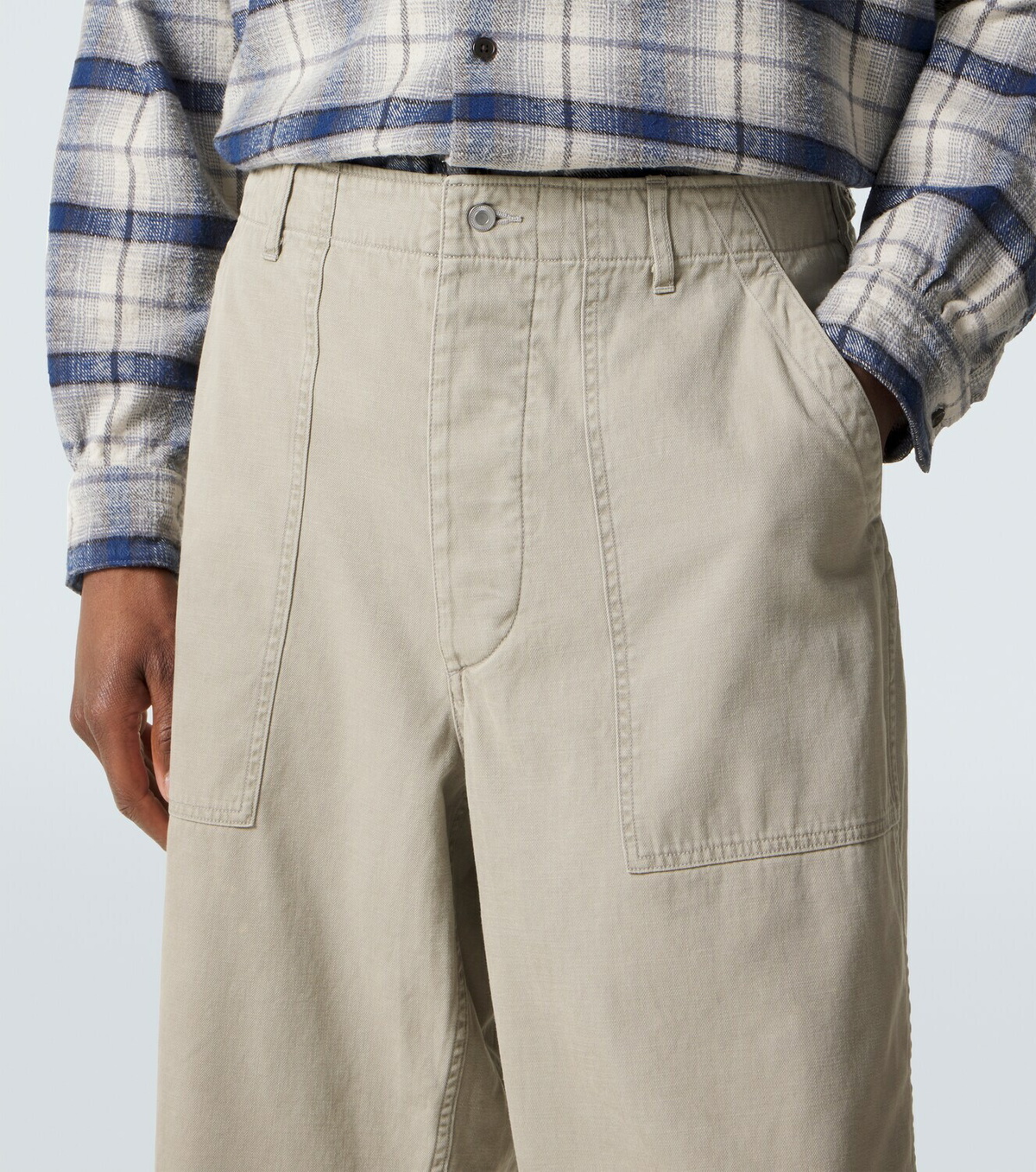 A.Presse Vintage cotton straight pants