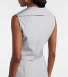 Vivienne Westwood Meryl pinstripe cotton waistcoat