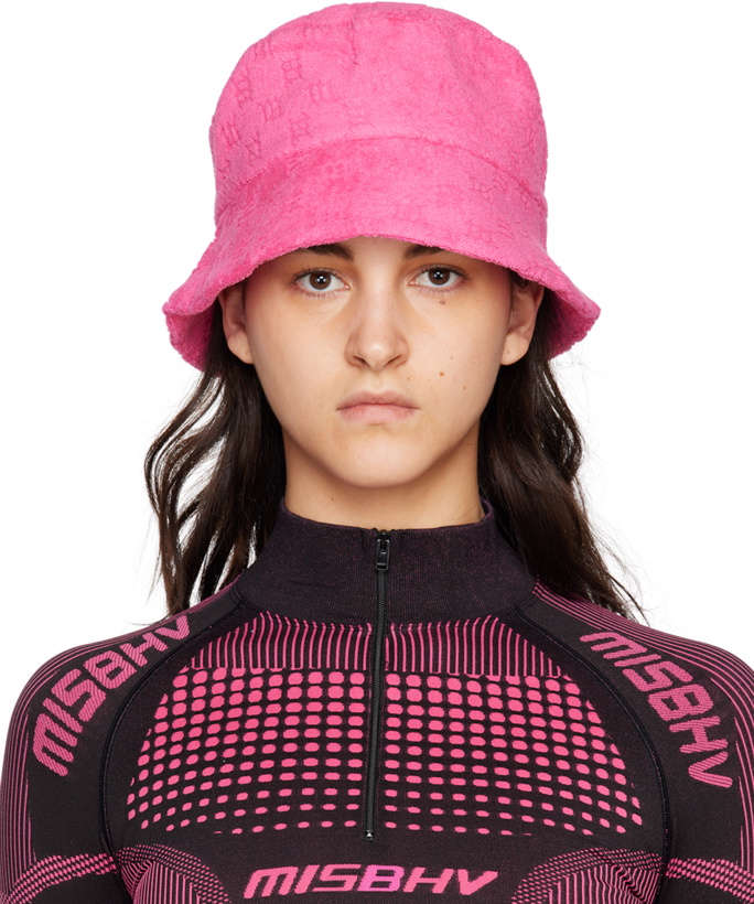 Photo: MISBHV Pink Towelling Monogram Bucket Hat