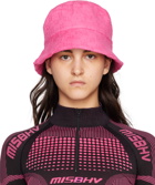 MISBHV Pink Towelling Monogram Bucket Hat