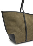 ST. Agni Bateau Large Suede Tote bag - Khaki - One Size