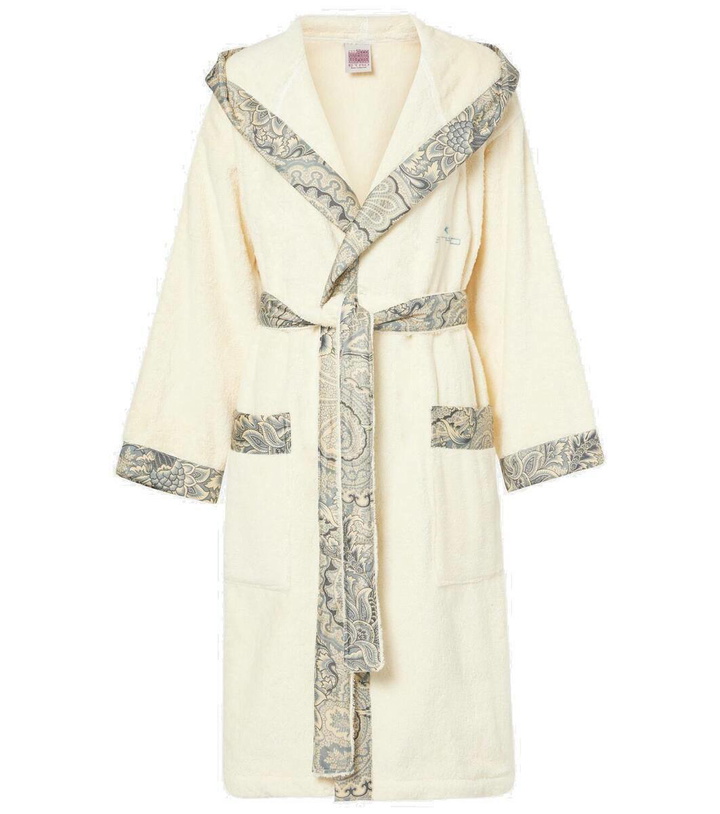 Photo: Etro Bloom cotton terry bathrobe