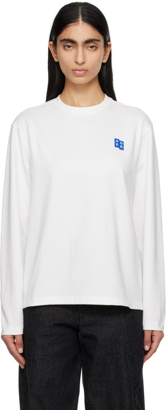 Photo: ADER error White Sig; TRS Tag 01 Long Sleeve T-shirt