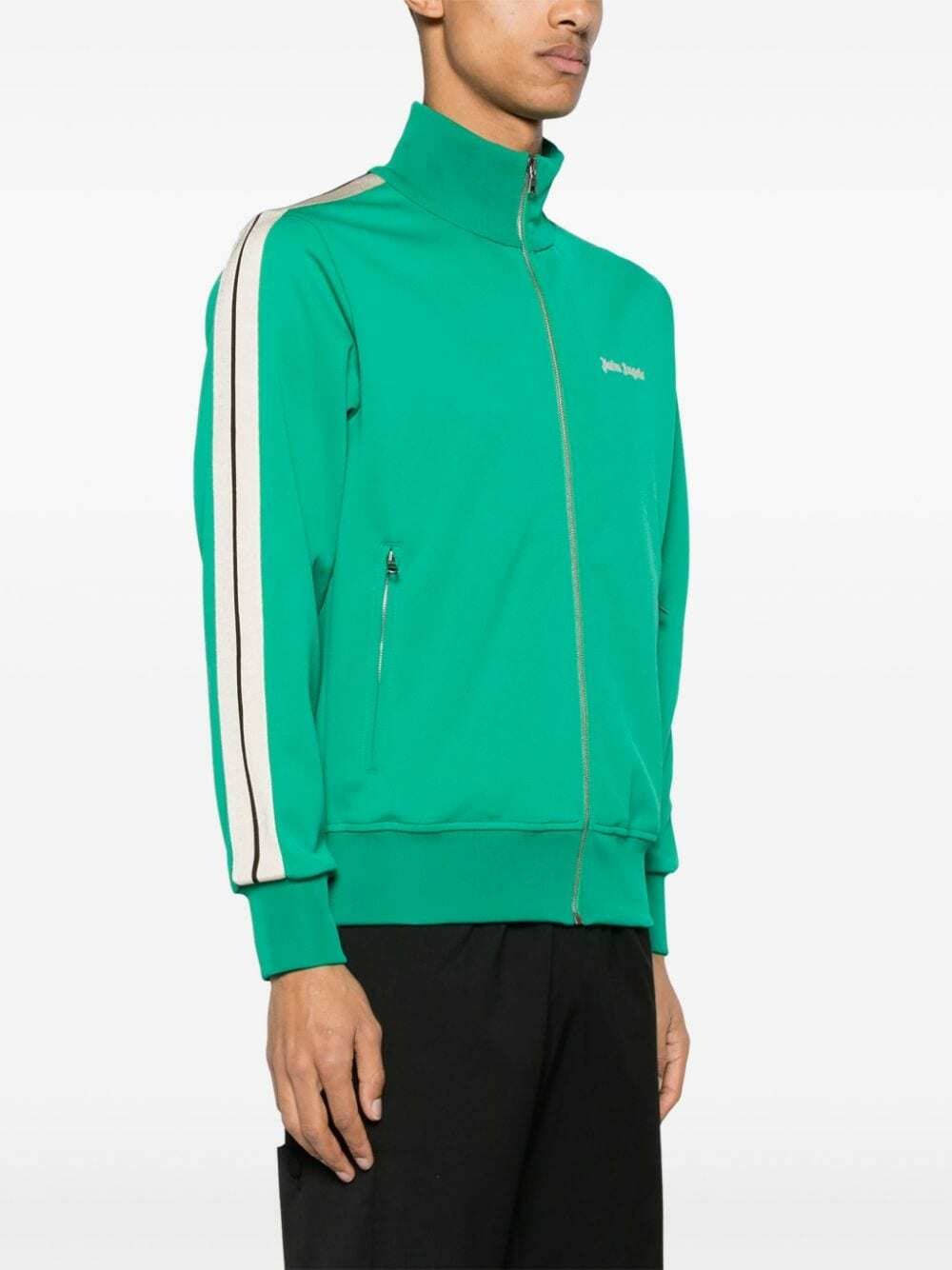 Palm Angels Palm Angels QR code front zip fastening Monogram track jacket main image 1